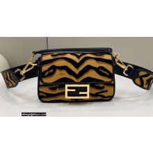 Fendi Tiger motif fabric Mini Baguette Bag 2022