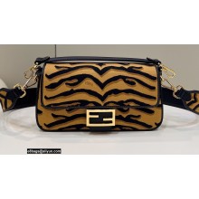 Fendi Tiger motif fabric Medium Baguette Bag 2022