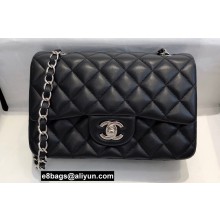 Chanel Mini Classic Flap Handbag A69900 in Lambskin Black/Silver