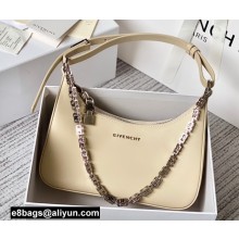 Givenchy Small Moon Cut Out Bag in Leather Beige