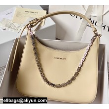 Givenchy Medium Moon Cut Out Bag in Leather Beige