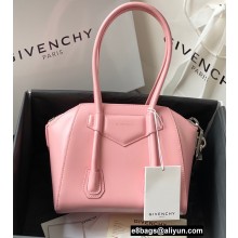 Givenchy Mini Antigona Lock Bag in Box Leather Pink with Removable 4G Padlocks