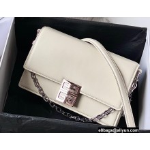 Givenchy Medium 4G Bag in Box Leather with Chain White