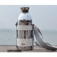 Dior Aqua Bottle Holder Silver with Shoulder Strap