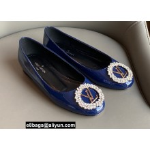 Louis Vuitton LV Circle Madeleine Ballerinas Patent Blue