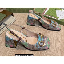 Gucci Heel 7.5cm Tiger Mid-heel Slingback with Horsebit 687580 2022
