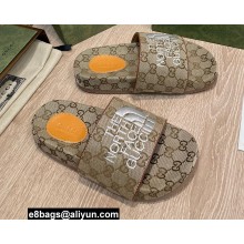 The North Face x Gucci GG Slide Sandals Beige/White 2022
