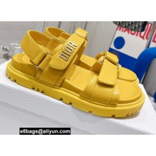 Dior Lambskin DiorAct Sandals Yellow 2022