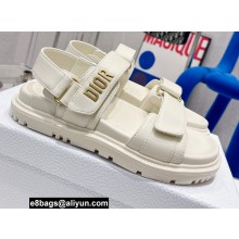 Dior Lambskin DiorAct Sandals White 2022