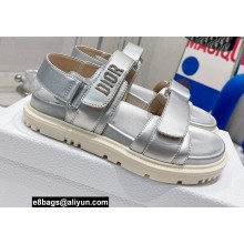 Dior Lambskin DiorAct Sandals Silver 2022