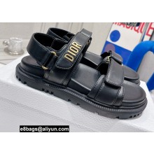 Dior Lambskin DiorAct Sandals Black 2022