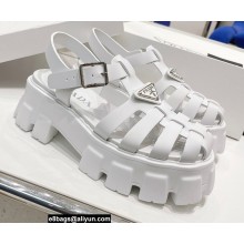 Prada Foam Rubber Sandals White 2022
