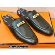 Hermes Kelly Buckle Oz Mules 27