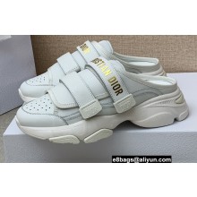 Dior D-Wander Open-back Sneakers Calfskin White 2022