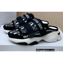 Dior D-Wander Open-back Sneakers Oblique Blue 2022