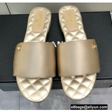 Chanel Satin Mules G38858 Beige 2022