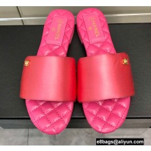 Chanel Satin Mules G38858 Pink 2022