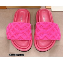 Louis Vuitton Pool Pillow Comfort Mules Monogram-embossed Technical Textile Fuchsia 2022