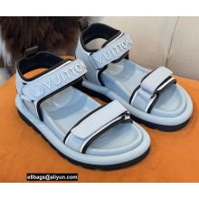Louis Vuitton Pool Pillow Flat Comfort Sandals Light Blue 2022