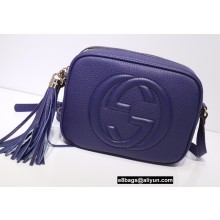 Gucci Soho Small Leather Disco Bag 308364 Royal Blue