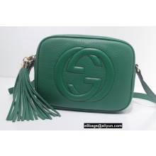 Gucci Soho Small Leather Disco Bag 308364 Green