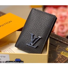 Louis Vuitton Aerogram leather Pocket Organizer Wallet M69979 Black