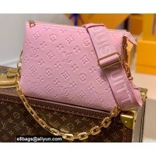 Louis Vuitton Monogram-embossed Lambskin Coussin PM Bag M59276 Pink