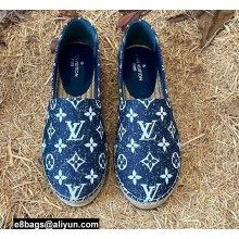 Louis Vuitton Monogram Denim Starboard Flat Espadrilles Blue 2022