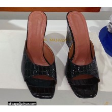 Amina Muaddi Heel 9.5cm Wedge Lupita Sandals 01 2022