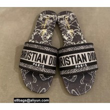 Dior Embroidered Cotton Dway Slides 15 2022