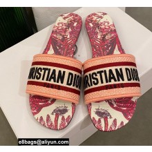 Dior Embroidered Cotton Dway Slides 12 2022