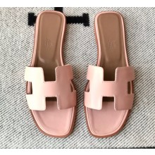 Hermes Oran Flat Sandals in Swift Box Calfskin 83