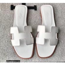Hermes Oran Flat Sandals in Swift Box Calfskin 03