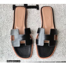 Hermes Oran Flat Sandals in Swift Box Calfskin 19