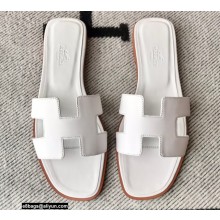 Hermes Oran Flat Sandals in Swift Box Calfskin 30