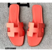 Hermes Oran Flat Sandals in Swift Box Calfskin 28