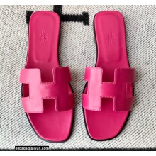 Hermes Oran Flat Sandals in Swift Box Calfskin 34
