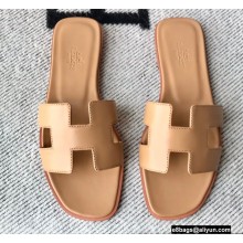 Hermes Oran Flat Sandals in Swift Box Calfskin 39