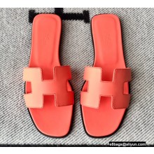 Hermes Oran Flat Sandals in Swift Box Calfskin 41