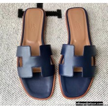 Hermes Oran Flat Sandals in Swift Box Calfskin 65