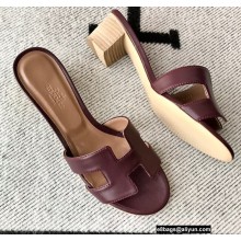 Hermes Heel 5cm Oasis Sandals in Swift Box Calfskin 34