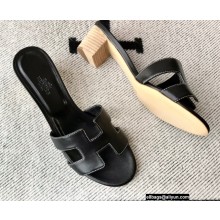 Hermes Heel 5cm Oasis Sandals in Swift Box Calfskin 38