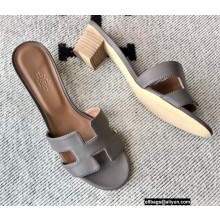 Hermes Heel 5cm Oasis Sandals in Swift Box Calfskin 39
