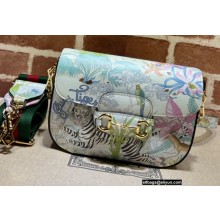 Gucci Horsebit 1955 Mini Bag 677266 Tiger Print