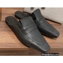 Hermes Perforated H Eloge mules Black 2022