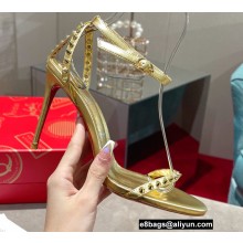 Christian Louboutin Heel 10cm So Me Sandals Gold 2022