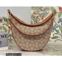 Loewe Luna bag in Anagram jacquard and classic calfskin Brown 2022