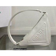 Prada Triangle leather pouch Bag 1NQ043 White 2022