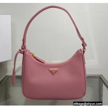 Prada Saffiano leather Mini Hobo Bag 1BC204 Pink 2022
