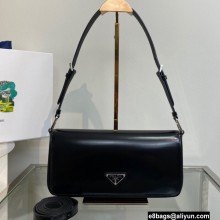 Prada Femme brushed leather shoulder Bag 1BD323 Black 2022